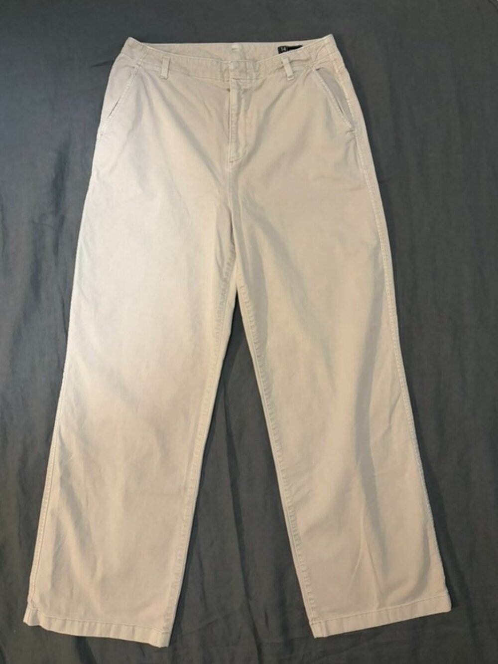 GAP loose khaki wide-leg khaki jeans